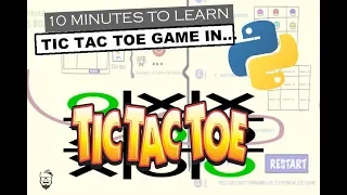 10 minutes to code Tik Tak Toe Game in Python Tkinter with full coding