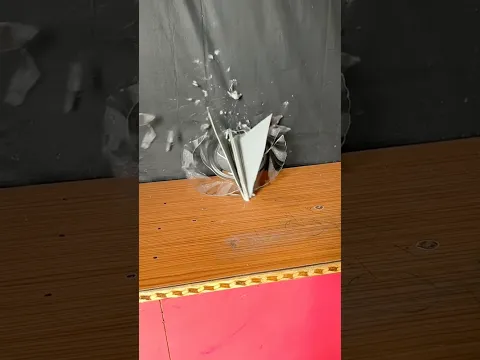 Paper plane vs plate 😱 #shorts #trending  #ytshorts