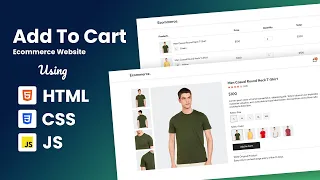How To Add To Cart Shopping in HTML CSS Javascript