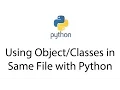 Using in Same File with Python