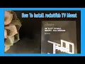 How To Install rocketfish TV Wall Mount 40-75 Full Motion 3 Easy Steps