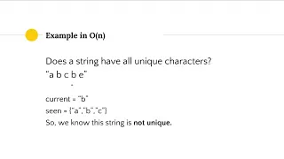 Coding Interview Question Determine if a string has unique characters