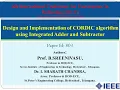 803 Design and Implementation of CORDIC algorithm using Integrated Adder and Subtractor