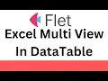 Flet Tutorial - Excel Multi File View In DataTable