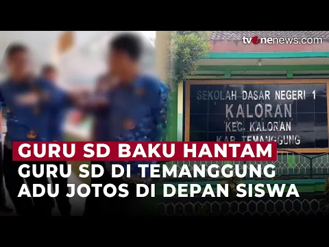 Viral! Dua Guru SD Baku Hantam di Depan Ratusan Siswa Saat Upacara