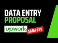Upwork Proposal For Data Entry