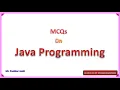 Advance Java MCQ Part 3 Rapid Test Programming Joshi Pushkar D