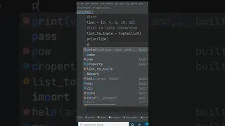 Python code to convert List into tuple