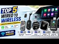 Best Wireless Android Auto Apple CarPlay Adapters 2026 Top 5 Wired to Wireless Converters
