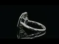 3 54 Carat Emerald Cut Blue Sapphire Diamond Platinum Ring on 1stDibs