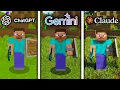 ChatGPT vs Gemini vs Claude Make Minecraft From Scratch