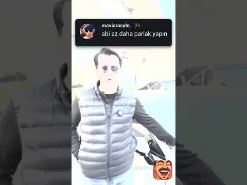 Usta arabadan daha fazla parladı 😂