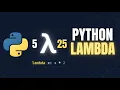 Python Tutorial for Beginners Lambda Function in Python Explained