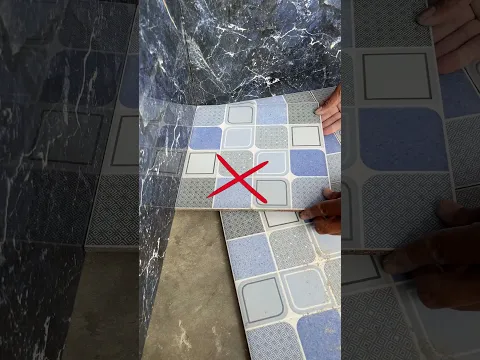 tile cutting technique to suit the location #creative #ceramic #idea #TileDesign