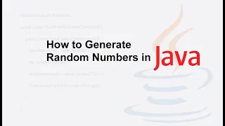 Random Number Generation in Java Random Class