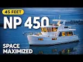 FIRST LOOK Maximum Yacht in Minimum Length North Pacific 450 Trawler Review