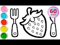 Download Lagu Gezond fruit tekenen, schilderen en kleuren voor kinderen | Kinderrijmpjes en kinderliedjes #250