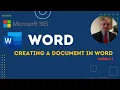 Microsoft Word Tutorial - Creating a Document