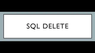 SQL DELETE Statement Explained with Examples
