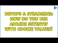 DevOps SysAdmins How do you use Apache SetEnvIf with cookie values 2 Solutions