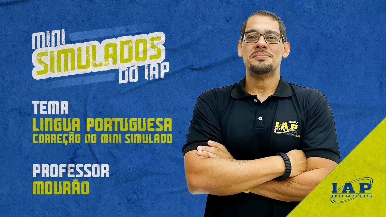 LIVE: LÍNGUA PORTUGUESA - CORREÇÃO DO MINI SIMULADO.