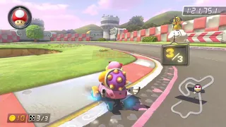 生放送で世界記録を達成した瞬間の映像 マリオカート8デラックス World Record ピーチサーキット N64 Royal Raceway 1 56 991 150cc とれいん 