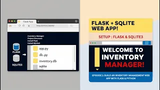 Build an Inventory Management Web App with Flask Python - Setup SQLite DB Episode 1