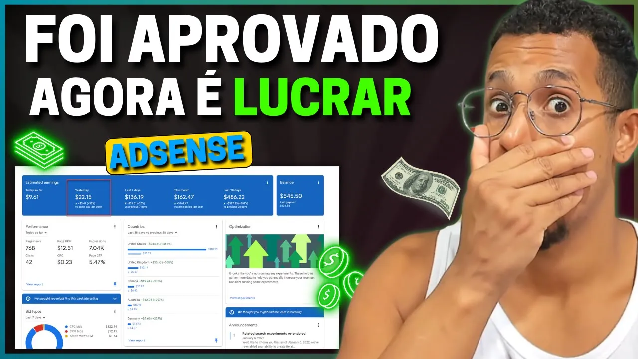 ????APROVOU A CONTA NO ADSENSE! E VIU QUE ADSENSE TA PAGANDO... Como AUMENTAR O Lucro Do SEU SITE
