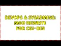 DevOps SysAdmins Mod Rewrite for cgi-bin