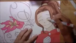 Digimon - Mimi and Palmon Speed Coloring