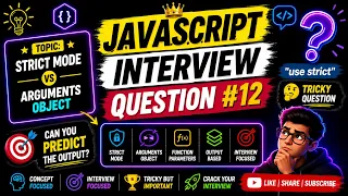 JavaScript Interview Question That Confuses Most Developers Strict Mode vs Arguments