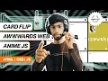 Mastering CSS Card Flip Animation Awwwards Website Feature with Anime js
