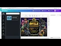 How to make a Fortnine Game Birt ay Party Invitation Template step by step on www bobotemp com