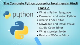 Python Tutorial for Beginners Python programming full course Learn Python In Hindi Class-1