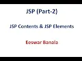 JSP Contents JSP Elements