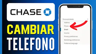 Como CAMBIAR el NUMERO de TELEFONO en Chase Bank Rapido y Facil