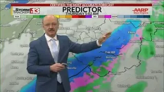 Another late round of storms then a fast taste of winter Thursday morning for some