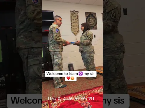 Sister from US Army converted to Islam | Welcome to Islam | #Shorts