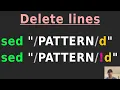 Delete Lines That Match a Pattern or the Opposite Pattern Using sed