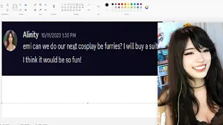 Emiru Leaks Incoming Furry Stream with Alinity