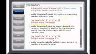 CoreJava Chapter 21 - String Constructors