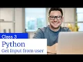 Python Tutorial Get Input From User Hindi Urdu Lunar Computer College