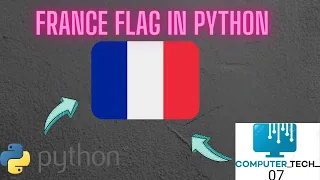 How to make France flag in python