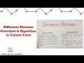 Difference Between Flowchart Algorithm Tabular Form Study Fever