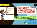 Function Arguments in Python All Arguments in One Program In just 4 minutes