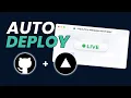 How to Auto-Deploy Your Web App for FREE GitHub Vercel