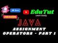 Assignment Operators Java For Beginners EduTut Learn Easily in Tamil