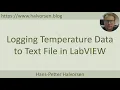 Logging Temperature Data to Text File in LabVIEW