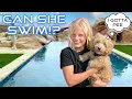 Teaching our Puppy to Swim HER FIRST TIME