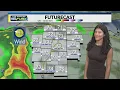 Scattered showers and thunderstorms with heavy rainfall possible
